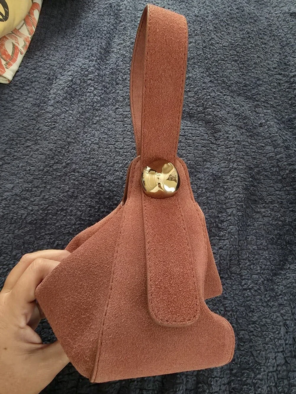 NWT Madewell The Sculpted Metal Wristlet Bag